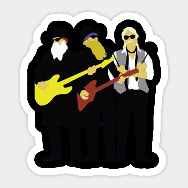 zz top America Rock Sticker TeePublic